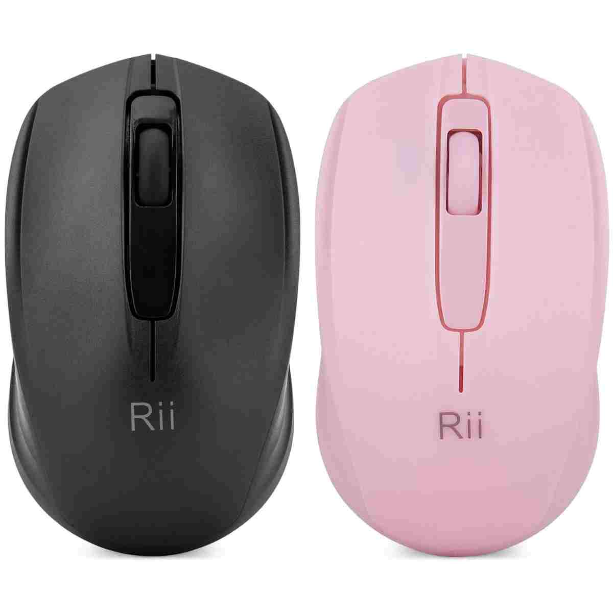 Rii Wireless Mouse, 2.4G Portable Computer Mice for PC, Laptop, Windows,Office Included Wireless USB dongle (Black)