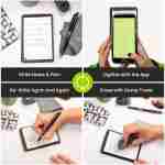 Rocketbook New Mini Reusable Smart Notepad, Pocket Size Notebook 3.5x5.5, Teal - Dotted Pages, App-Connected, Erasable, Ideal for On-The-Go List Taking & Quick Notes Anywhere