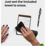Rocketbook New Mini Reusable Smart Notepad, Pocket Size Notebook 3.5x5.5, Teal - Dotted Pages, App-Connected, Erasable, Ideal for On-The-Go List Taking & Quick Notes Anywhere