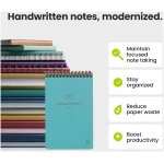 Rocketbook New Mini Reusable Smart Notepad, Pocket Size Notebook 3.5x5.5, Teal - Dotted Pages, App-Connected, Erasable, Ideal for On-The-Go List Taking & Quick Notes Anywhere