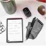 Rocketbook New Mini Reusable Smart Notepad, Pocket Size Notebook 3.5x5.5, Teal - Dotted Pages, App-Connected, Erasable, Ideal for On-The-Go List Taking & Quick Notes Anywhere