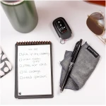 Rocketbook New Mini Reusable Smart Notepad, Pocket Size Notebook 3.5x5.5, Teal - Dotted Pages, App-Connected, Erasable, Ideal for On-The-Go List Taking & Quick Notes Anywhere