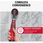 Rubbermaid Reveal Power Scrubber 18-Piece Kit, Cordless Electric Battery Powered Scrub Brush, Water Resistant, for Home/Kitchen/Bathroom/Grout/Tile/Shower/Tub