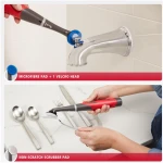 Rubbermaid Reveal Power Scrubber 18-Piece Kit, Cordless Electric Battery Powered Scrub Brush, Water Resistant, for Home/Kitchen/Bathroom/Grout/Tile/Shower/Tub