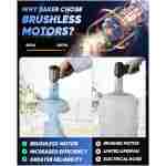 Saker Car Vacuum Portable Cordless 3 in 1 Handheld Car Vacuum 15000PA High Power with Brushless Motor and TypeC for Cars,Office,Home Cleaning HL107B