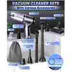 Saker Car Vacuum Portable Cordless 3 in 1 Handheld Car Vacuum 15000PA High Power with Brushless Motor and TypeC for Cars,Office,Home Cleaning HL107B