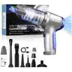 Saker Car Vacuum Portable Cordless 3 in 1 Handheld Car Vacuum 15000PA High Power with Brushless Motor and TypeC for Cars,Office,Home Cleaning HL107B