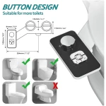 SAMODRA Bidet Attachment, Non-Electric Cold Water Bidet Toilet Seat Attachment with Pressure Controls, Retractable Self-Cleaning Dual Nozzles for Frontal & Rear Wash - Black