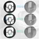 SAMODRA Bidet Attachment, Non-Electric Cold Water Bidet Toilet Seat Attachment with Pressure Controls, Retractable Self-Cleaning Dual Nozzles for Frontal & Rear Wash - Black