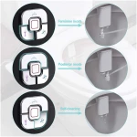 SAMODRA Bidet Attachment, Non-Electric Cold Water Bidet Toilet Seat Attachment with Pressure Controls, Retractable Self-Cleaning Dual Nozzles for Frontal & Rear Wash - Black