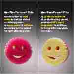 Scrub Daddy Scrub Mommy Sponges - Dish Scrubber + Non-Scratch Cleaning Sponges Kitchen, Bathroom + Multi-Surface Safe - Dual-Sided Dish Sponges for Scrubbing - Online Exclusive...