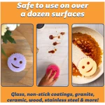 Scrub Daddy Scrub Mommy Sponges - Dish Scrubber + Non-Scratch Cleaning Sponges Kitchen, Bathroom + Multi-Surface Safe - Dual-Sided Dish Sponges for Scrubbing - Online Exclusive...