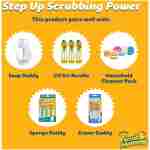 Scrub Daddy Scrub Mommy Sponges - Dish Scrubber + Non-Scratch Cleaning Sponges Kitchen, Bathroom + Multi-Surface Safe - Dual-Sided Dish Sponges for Scrubbing - Online Exclusive...