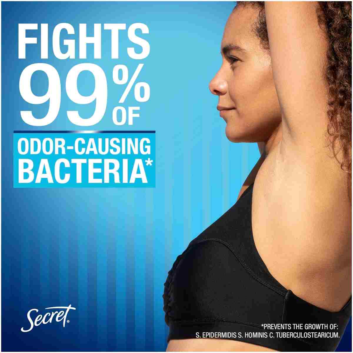 Secret Outlast Antiperspirant Deodorant for Women, 72hr Sweat & Odor Protection, PH Balancing Minerals, Invisible Solid, Completely Clean Scent, Travel Size, 0.5 oz