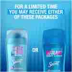 Secret Outlast Antiperspirant Deodorant for Women, 72hr Sweat & Odor Protection, PH Balancing Minerals, Invisible Solid, Completely Clean Scent, Travel Size, 0.5 oz