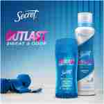 Secret Outlast Antiperspirant Deodorant for Women, 72hr Sweat & Odor Protection, PH Balancing Minerals, Invisible Solid, Completely Clean Scent, Travel Size, 0.5 oz