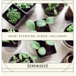 Sereniseed Certified Organic Herb Seeds (10-Pack) – Non GMO, Heirloom – Seed Starting Video - Basil, Cilantro, Oregano, Thyme, Parsley, Lavender, Chives, Sage, Dill Seeds for...