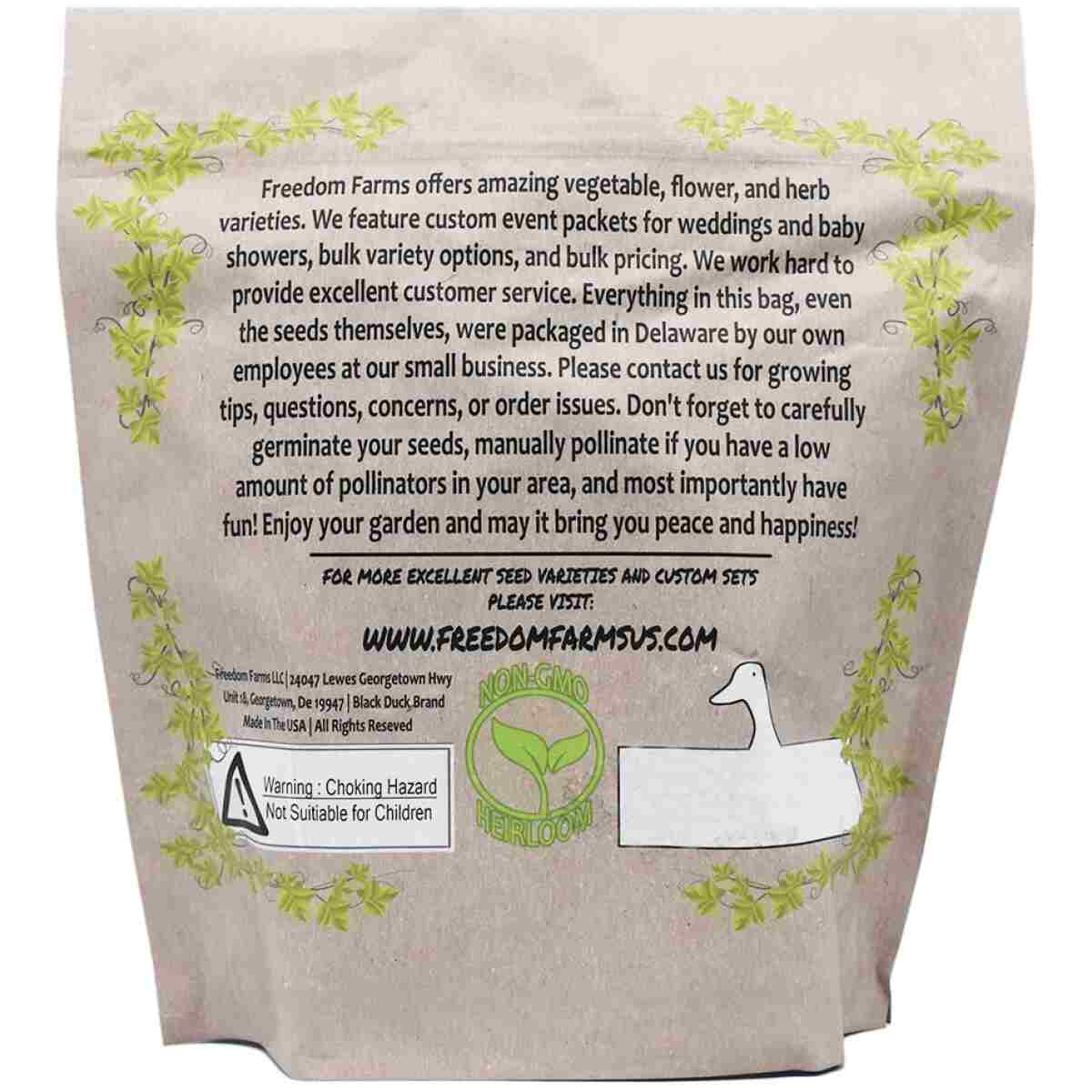 Set of 43 Assorted Vegetable & Herb Seed Packets - Over 10,000 Seeds! - Includes Mylar Storage Bag - Deluxe Garden Heirloom Seeds - 100% Non-GMO