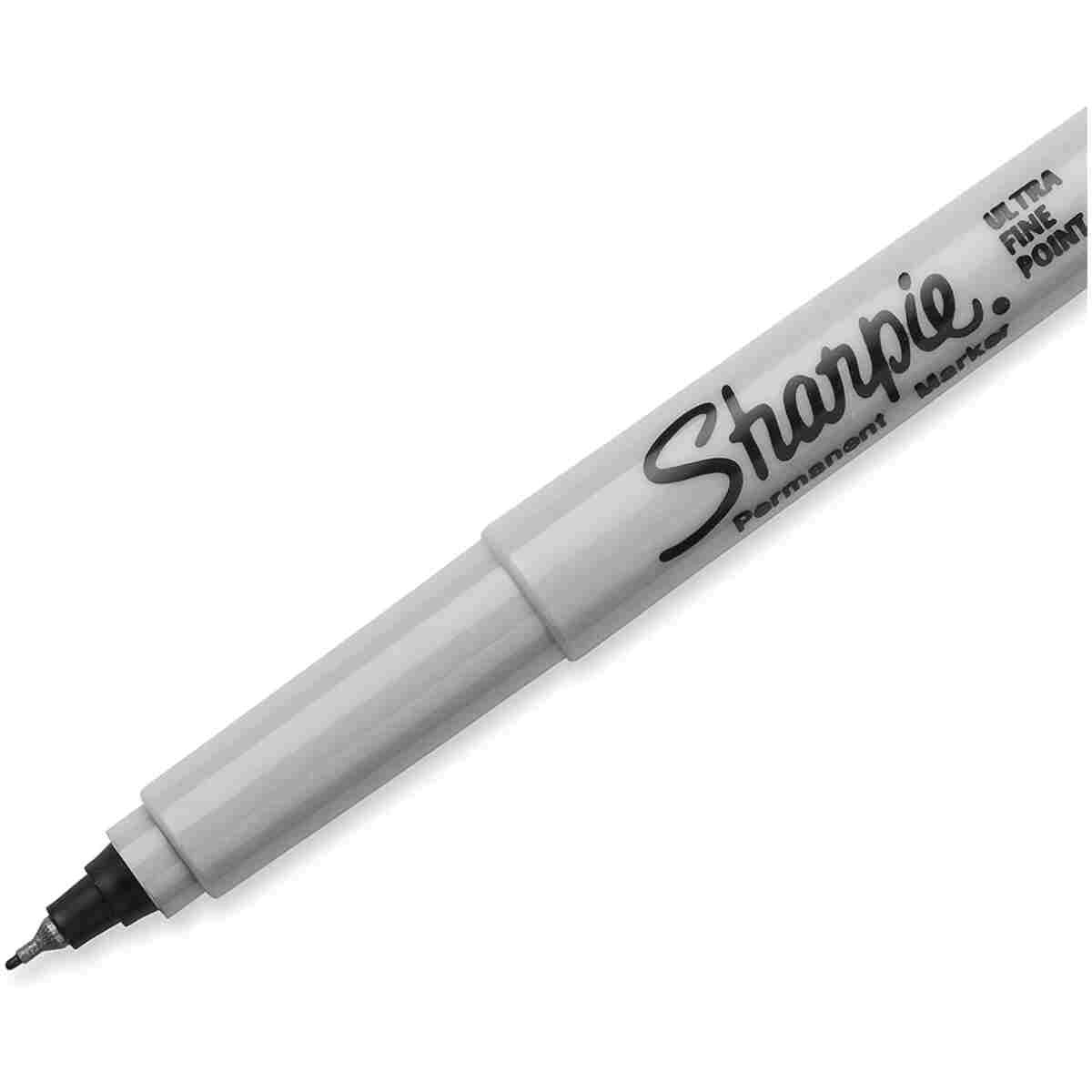 SHARPIE 37161PP Permanent Markers, Ultra Fine Point, Black, 2 Count