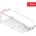 Simple Houseware Soda Can Organizer for Pantry / Refrigerator, Clear, Set of 2