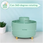 SKYDUE 360 Degree Rotating Desk Organizer, Dual-Purpose Pencil Pen Holder for Desktop, Rotating Desk Pen Organizer with 5 Slots, Pencil Cup for School, Home, Office Supplies...
