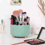 SKYDUE 360 Degree Rotating Desk Organizer, Dual-Purpose Pencil Pen Holder for Desktop, Rotating Desk Pen Organizer with 5 Slots, Pencil Cup for School, Home, Office Supplies...