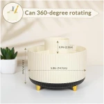 SKYDUE 360 Degree Rotating Desk Organizer, Dual-Purpose Pencil Pen Holder for Desktop, Rotating Desk Pen Organizer with 5 Slots, Pencil Cup for School, Home, Office Supplies...