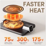 Smart Heated Coffee Mug Warmer & Mug Set - Heated Coffee Warmer with Auto Shut Off, 1°F Precise Temperature Control Coffee Warmer, Electric Mug Warmer for Desk, Birthday Gifts...
