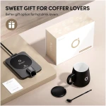Smart Heated Coffee Mug Warmer & Mug Set - Heated Coffee Warmer with Auto Shut Off, 1°F Precise Temperature Control Coffee Warmer, Electric Mug Warmer for Desk, Birthday Gifts...