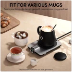 Smart Heated Coffee Mug Warmer & Mug Set - Heated Coffee Warmer with Auto Shut Off, 1°F Precise Temperature Control Coffee Warmer, Electric Mug Warmer for Desk, Birthday Gifts...