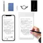Smart Pen+Small Notepad, Digital Pen Real-time Sync for Digitizing, Storing, and Sharing Notes, Ideal Smart Pen for Note Taking, Drawing, Classroom, Offices, Compatible with...