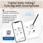 Smart Pen+Small Notepad, Digital Pen Real-time Sync for Digitizing, Storing, and Sharing Notes, Ideal Smart Pen for Note Taking, Drawing, Classroom, Offices, Compatible with...