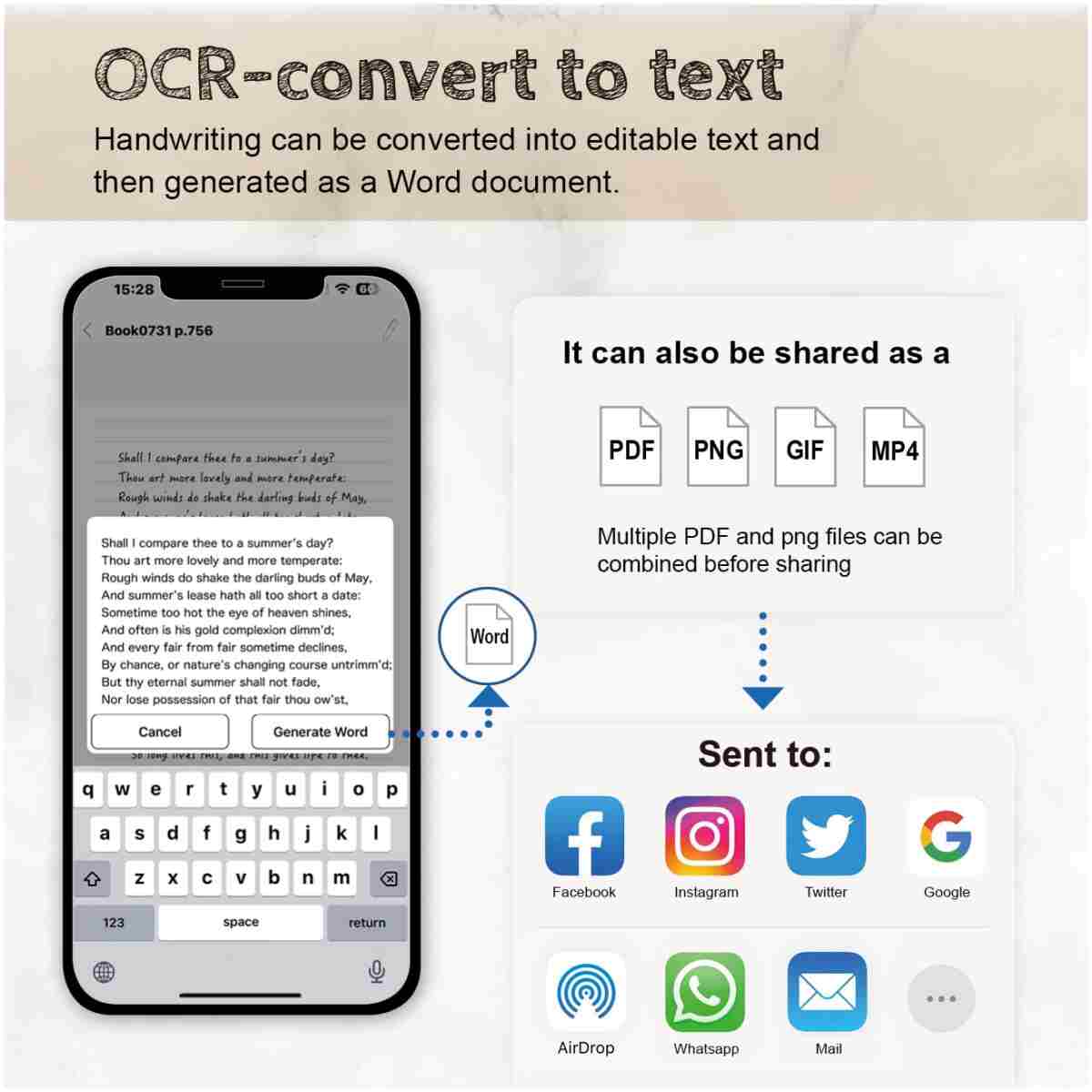 Smart Pen+Small Notepad, Digital Pen Real-time Sync for Digitizing, Storing, and Sharing Notes, Ideal Smart Pen for Note Taking, Drawing, Classroom, Offices, Compatible with...