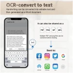 Smart Pen+Small Notepad, Digital Pen Real-time Sync for Digitizing, Storing, and Sharing Notes, Ideal Smart Pen for Note Taking, Drawing, Classroom, Offices, Compatible with...