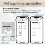 Smart Pen+Small Notepad, Digital Pen Real-time Sync for Digitizing, Storing, and Sharing Notes, Ideal Smart Pen for Note Taking, Drawing, Classroom, Offices, Compatible with...