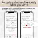 Smart Pen+Small Notepad, Digital Pen Real-time Sync for Digitizing, Storing, and Sharing Notes, Ideal Smart Pen for Note Taking, Drawing, Classroom, Offices, Compatible with...