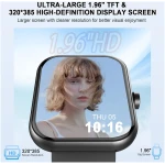 Smart Watch (Answer/Make Calls), 1.96" HD Screen SmartWatch for Men Women 113+ Sport Modes, Fitness Activity Tracker Heart Rate/Sleep Monitor/Pedometer, IP68 Waterproof, Smart...