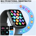Smart Watch (Answer/Make Calls), 1.96" HD Screen SmartWatch for Men Women 113+ Sport Modes, Fitness Activity Tracker Heart Rate/Sleep Monitor/Pedometer, IP68 Waterproof, Smart...