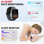 Smart Watch (Answer/Make Calls), 1.96" HD Screen SmartWatch for Men Women 113+ Sport Modes, Fitness Activity Tracker Heart Rate/Sleep Monitor/Pedometer, IP68 Waterproof, Smart...
