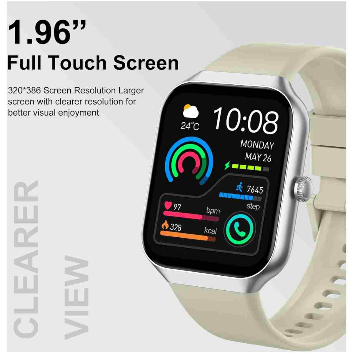 Smart Watch for Men Women (Answer/Make Call), 1.96" HD Smartwatch with Heart Rate/Sleep Monitor/Pedometer/Calories, 113+ Sports Fitness Watch, IP68 Waterproof Activity Tracker...
