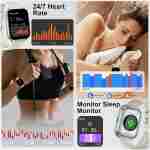 Smart Watch for Men Women (Answer/Make Call), 1.96" HD Smartwatch with Heart Rate/Sleep Monitor/Pedometer/Calories, 113+ Sports Fitness Watch, IP68 Waterproof Activity Tracker...