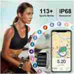 Smart Watch for Men Women (Answer/Make Call), 1.96" HD Smartwatch with Heart Rate/Sleep Monitor/Pedometer/Calories, 113+ Sports Fitness Watch, IP68 Waterproof Activity Tracker...