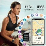 Smart Watch for Men Women (Answer/Make Call), 1.96" HD Smartwatch with Heart Rate/Sleep Monitor/Pedometer/Calories, 113+ Sports Fitness Watch, IP68 Waterproof Activity Tracker...