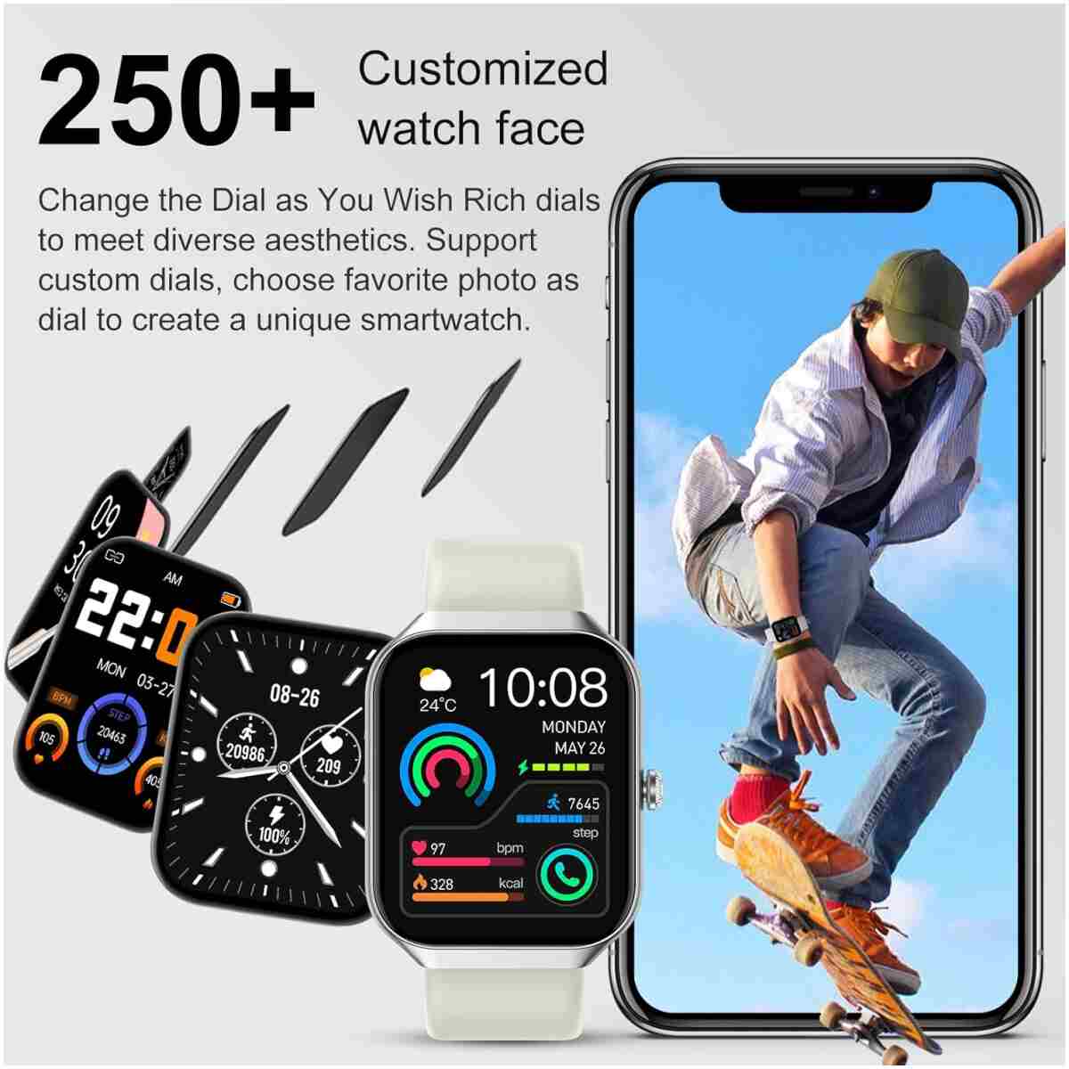 Smart Watch for Men Women (Answer/Make Call), 1.96" HD Smartwatch with Heart Rate/Sleep Monitor/Pedometer/Calories, 113+ Sports Fitness Watch, IP68 Waterproof Activity Tracker...