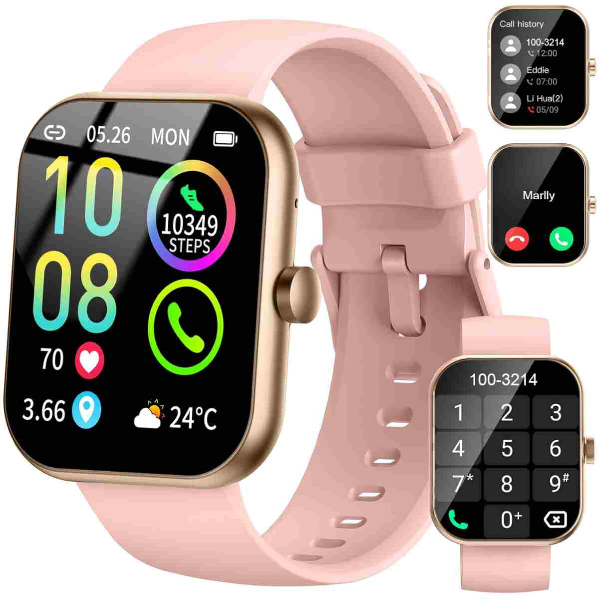 Smart Watch for Men Women (Answer/Make Call), 1.96" HD Smartwatch with Heart Rate/Sleep Monitor/Pedometer/Calories, 113+ Sports Fitness Watch, IP68 Waterproof Activity Tracker...