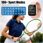 Smart Watch for Women Men, 1.96" Fitness Tracker Running Watch (Answer/Make Call), IP68 Waterproof, Pedometer, Sleep/Step/Activity/Heart Rate Monitor, 110+ Sport Modes...