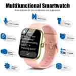 Smart Watch for Women Men, 1.96" Fitness Tracker Running Watch (Answer/Make Call), IP68 Waterproof, Pedometer, Sleep/Step/Activity/Heart Rate Monitor, 110+ Sport Modes...