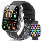Smart Watch for Women Men, 1.96" Fitness Tracker Running Watch (Answer/Make Call), IP68 Waterproof, Pedometer, Sleep/Step/Activity/Heart Rate Monitor, 110+ Sport Modes...