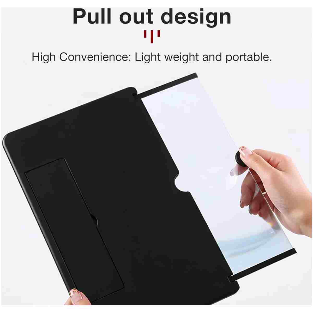 Smartphone Screen Magnifier Stand 14 Inch 3D Foldable Amplifier Stand Holder for Cell Phone Adjustable Angle for Families Mom Dad