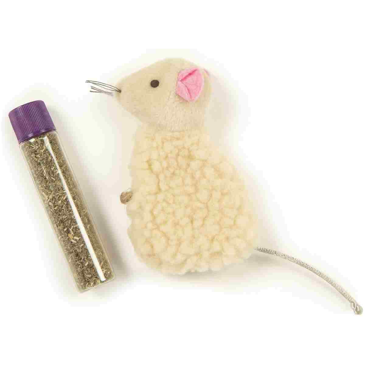 SmartyKat Skitter Critters Value Pack Catnip Cat Toys - Gray/Cream, Set of 10